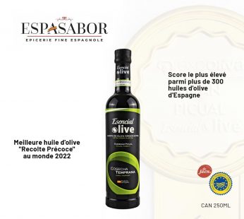 Huile d’Olive Vierge Extra 500ML – “Esencial Olive” – Récolte précoce
