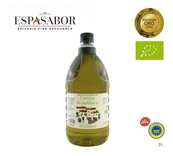 2L | CORTIJOS DE ANDALUCÍA HUILE D'OLIVE VIERGE EXTRA (Andalousie) ÉCOLOGIQUE